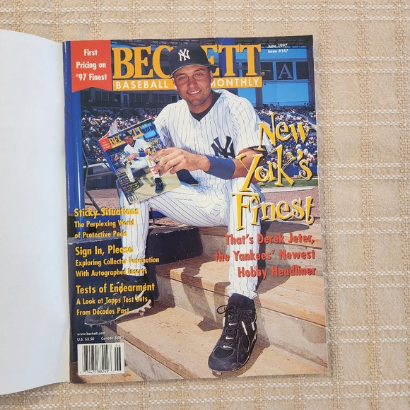 Early Derek Jeter Beckett's Baseball Issue # 147 - Picture 1 of 10